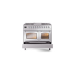 ILVE_UND40FNMPSSC_Nostalgie_II_40"_Dual_Fuel_Range_drawer_opened