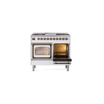 ILVE_UND40FNMPWHBLP_Nostalgie_II_40"_Dual_Fuel_Range_side_oven_door_opened
