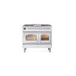 ILVE_UND40FNMPWHC_Nostalgie_II_40"_Dual_Fuel_Range_front_view