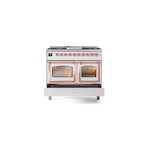 ILVE_UND40FNMPWHPLP_Nostalgie_II_40"_Dual_Fuel_Range_drawer_opened