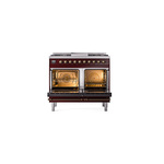 ILVE_UND40FQNMPBUBLP_Nostalgie_II_40"_Dual_Fuel_Range_oven_door_opened