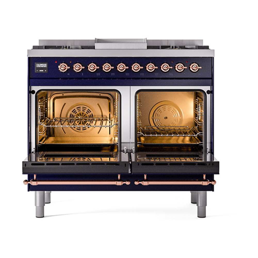 ILVE_UND40FQNMPMBPLP_Nostalgie_II_40"_Dual_Fuel_Range_oven_door_opened