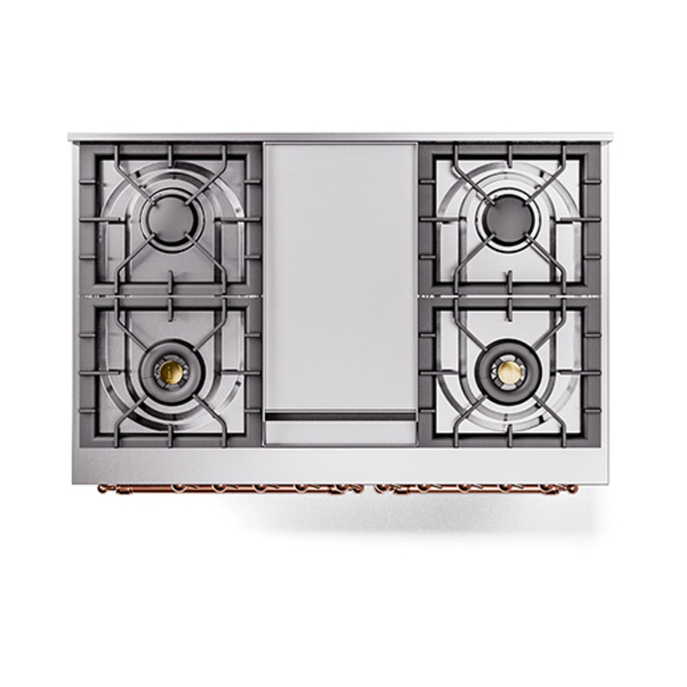 ILVE_UND40FQNMPSSPLP_Nostalgie_II_40"_Dual_Fuel_Range_top_view