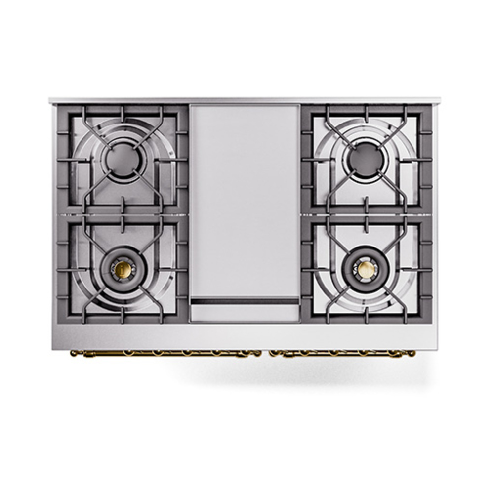 ILVE_UND40FQNMPWHGLP_Nostalgie_II_40"_Dual_Fuel_Range_top_view