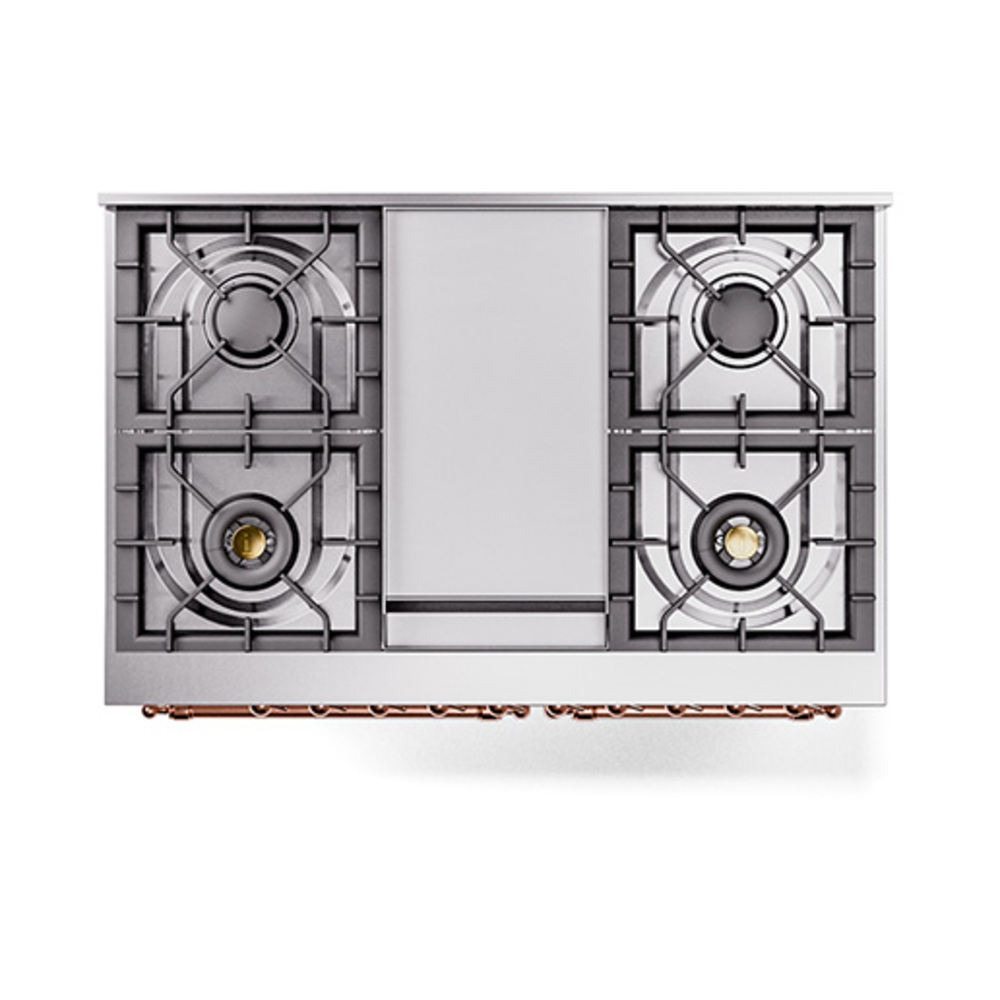 ILVE_UND40FQNMPWHPLP_Nostalgie_II_40"_Dual_Fuel_Range_top_view