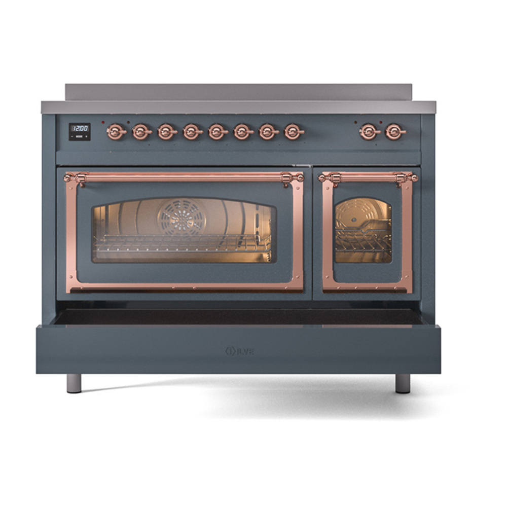 ILVE_UNI486NMPBGP_Nostalgie_II_48"_Induction_Range_drawer_opened