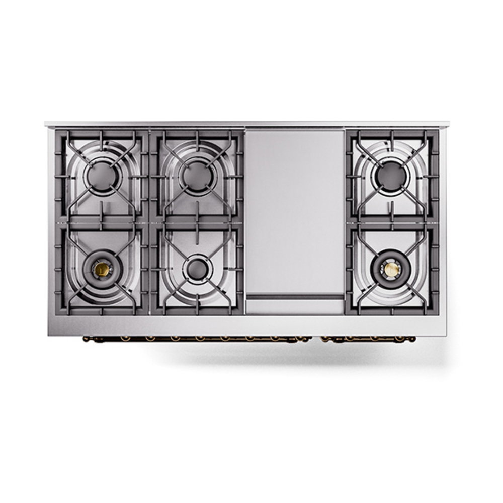 ILVE_UP48FNMPBGCLP_Nostalgie_II_48"_Dual_Fuel_Range_top_view