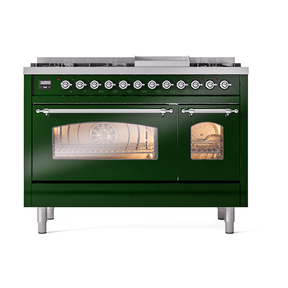 ILVE_UP48FNMPEGC_Nostalgie_II_48"_Dual_Fuel_Range_front_view