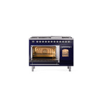 ILVE_UP48FNMPMBC_Nostalgie_II_48"_Dual_Fuel_Range_main_oven_door_opened