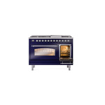 ILVE_UP48FNMPMBC_Nostalgie_II_48"_Dual_Fuel_Range_side_oven_door_opened