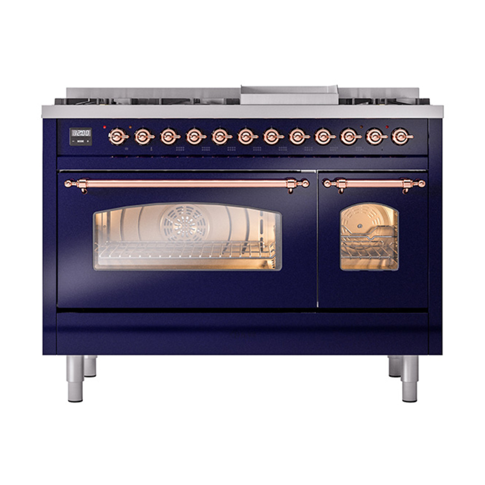 ILVE_UP48FNMPMBPLP_Nostalgie_II_48"_Dual_Fuel_Range_front_view