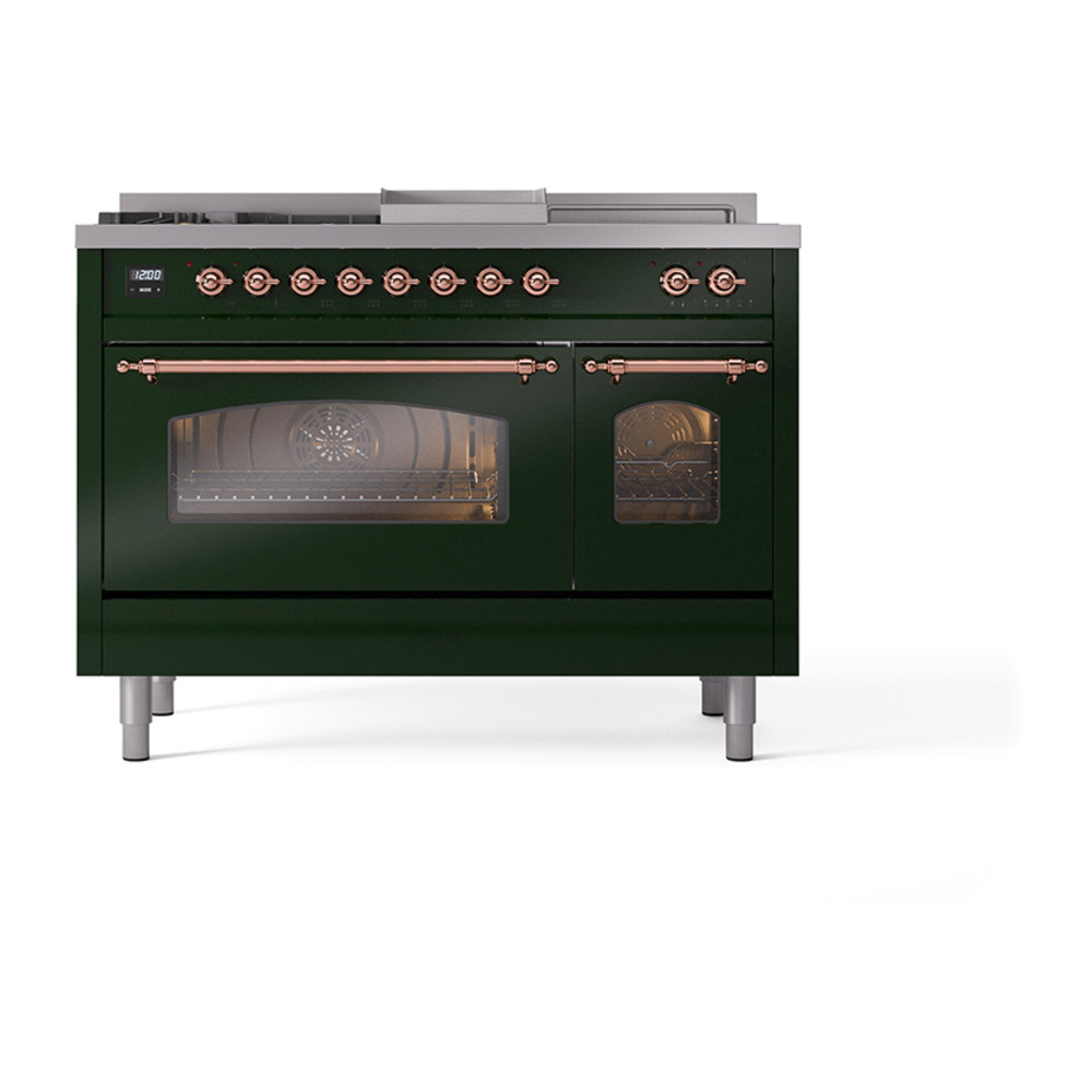 ILVE_UP48FSNMPEGP_Nostalgie_II_48"_Dual_Fuel_Range_front_view