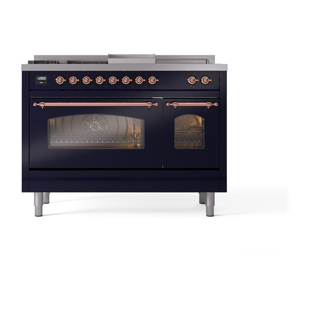 ILVE_UP48FSNMPMBP_Nostalgie_II_48"_Dual_Fuel_Range_front_view