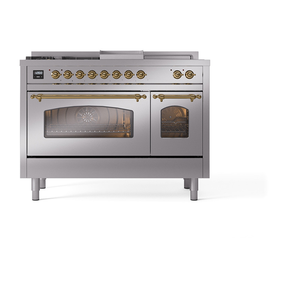 ILVE_UP48FSNMPSSGLP_Nostalgie_II_48"_Dual_Fuel_Range_front_view