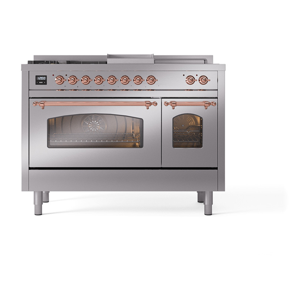 ILVE_UP48FSNMPSSP_Nostalgie_II_48"_Dual_Fuel_Range_front_view
