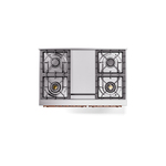 ILVE UPD40FNMPAWPLP Nostalgie II 40" Dual Fuel Range, top view