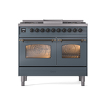 ILVE UPD40FNMPBGBLP Nostalgie II 40" Dual Fuel Range, front view