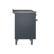 ILVE UPD40FNMPBGC Nostalgie II 40" Dual Fuel Range, left side view