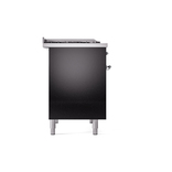 ILVE UPD40FNMPBKC Nostalgie II 40" Dual Fuel Range, left side view