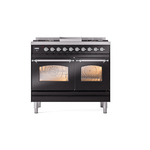 ILVE UPD40FNMPBKC Nostalgie II 40" Dual Fuel Range, front view