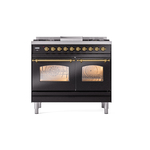 ILVE UPD40FNMPBKG Nostalgie II 40" Dual Fuel Range, front view