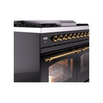ILVE UPD40FNMPBKG Nostalgie II 40" Dual Fuel Range, details