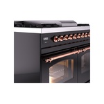 ILVE UPD40FNMPBKPLP Nostalgie II 40" Dual Fuel Range, details