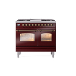 ILVE UPD40FNMPBUB Nostalgie II 40" Dual Fuel Range, front view