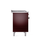 ILVE UPD40FNMPBUB Nostalgie II 40" Dual Fuel Range, left side view