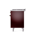 ILVE UPD40FNMPBUB Nostalgie II 40" Dual Fuel Range, right side view