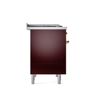 ILVE UPD40FNMPBUGLP Nostalgie II 40" Dual Fuel Range, left side view