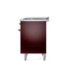 ILVE UPD40FNMPBUGLP Nostalgie II 40" Dual Fuel Range, right side view
