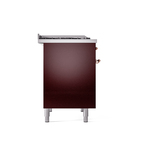ILVE UPD40FNMPBUP Nostalgie II 40" Dual Fuel Range, left side view