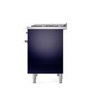 ILVE UPD40FNMPMBC Nostalgie II 40" Dual Fuel Range, right side view
