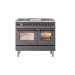ILVE UPD40FNMPMGB Nostalgie II 40" Dual Fuel Range, front view