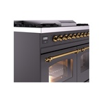 ILVE UPD40FNMPMGG Nostalgie II 40" Dual Fuel Range, details