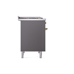 ILVE UPD40FNMPMGG Nostalgie II 40" Dual Fuel Range, left side view