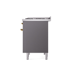 ILVE UPD40FNMPMGG Nostalgie II 40" Dual Fuel Range, right side view