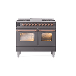 ILVE UPD40FNMPMGPLP Nostalgie II 40" Dual Fuel Range, front view