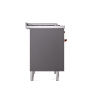 ILVE UPD40FNMPMGPLP Nostalgie II 40" Dual Fuel Range, left side view