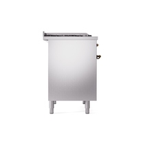 ILVE UPD40FNMPSSB Nostalgie II 40" Dual Fuel Range, left side view