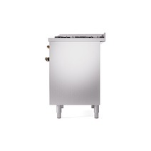 ILVE UPD40FNMPSSB Nostalgie II 40" Dual Fuel Range, right side view