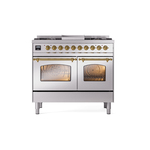 ILVE UPD40FNMPSSG Nostalgie II 40" Dual Fuel Range, front view