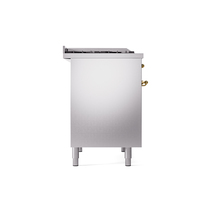 ILVE UPD40FNMPSSG Nostalgie II 40" Dual Fuel Range, left side view