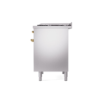 ILVE UPD40FNMPSSG Nostalgie II 40" Dual Fuel Range, right side view