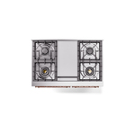 ILVE UPD40FNMPSSPLP Nostalgie II 40" Dual Fuel Range, top view