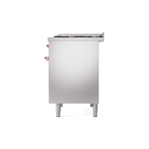 ILVE UPD40FNMPSSPLP Nostalgie II 40" Dual Fuel Range, right side view
