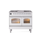 ILVE UPD40FNMPWHCLP Nostalgie II 40" Dual Fuel Range, front view