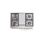 ILVE UPD40FNMPWHGLP Nostalgie II 40" Dual Fuel Range, top view