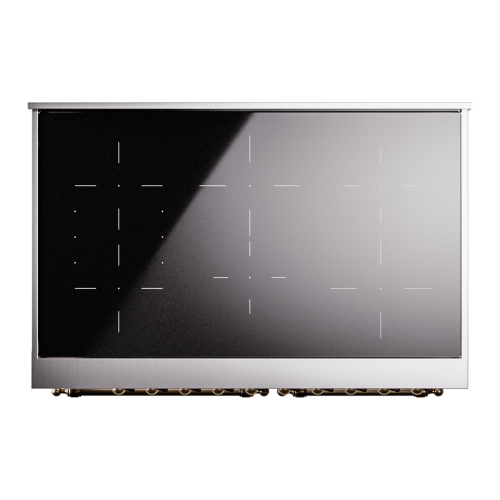 ILVE Nostalgie II 40" UPDI406NMPAWB Induction Range, top view